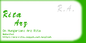 rita arz business card